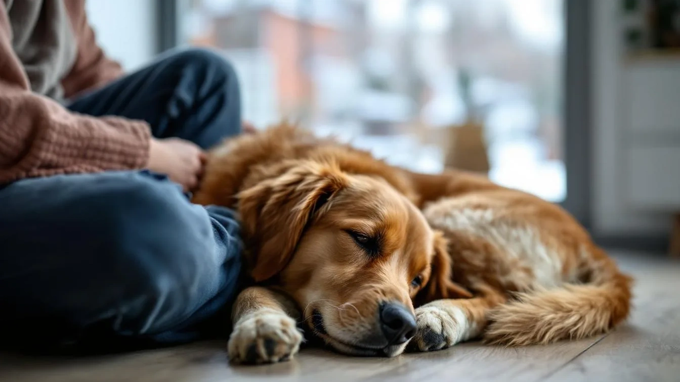 De verborgen redenen waarom je hond zich altijd aan je voeten nestelt