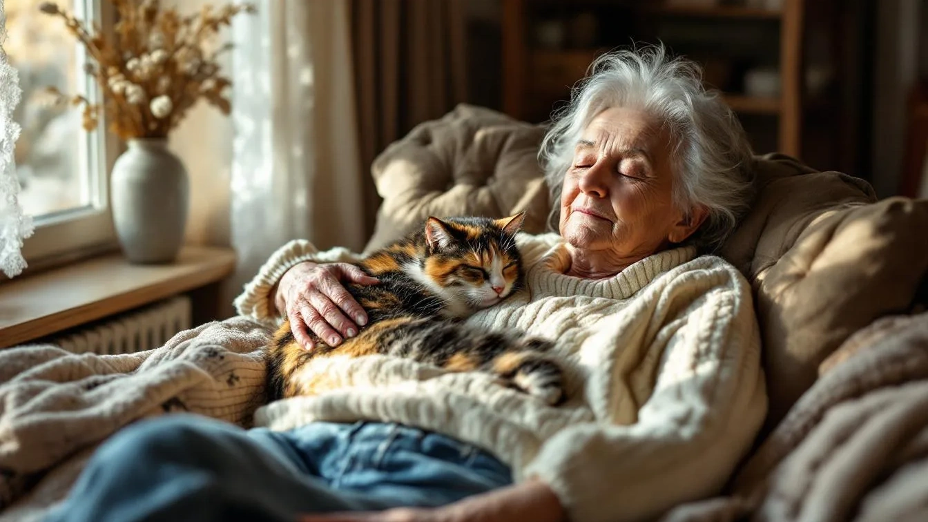 Meer dan alleen warmte: de ware betekenis wanneer een kat op je borst ligt