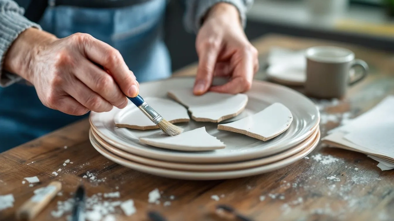 Afgebroken borden weggooien? Herstel ze eenvoudig met deze methode