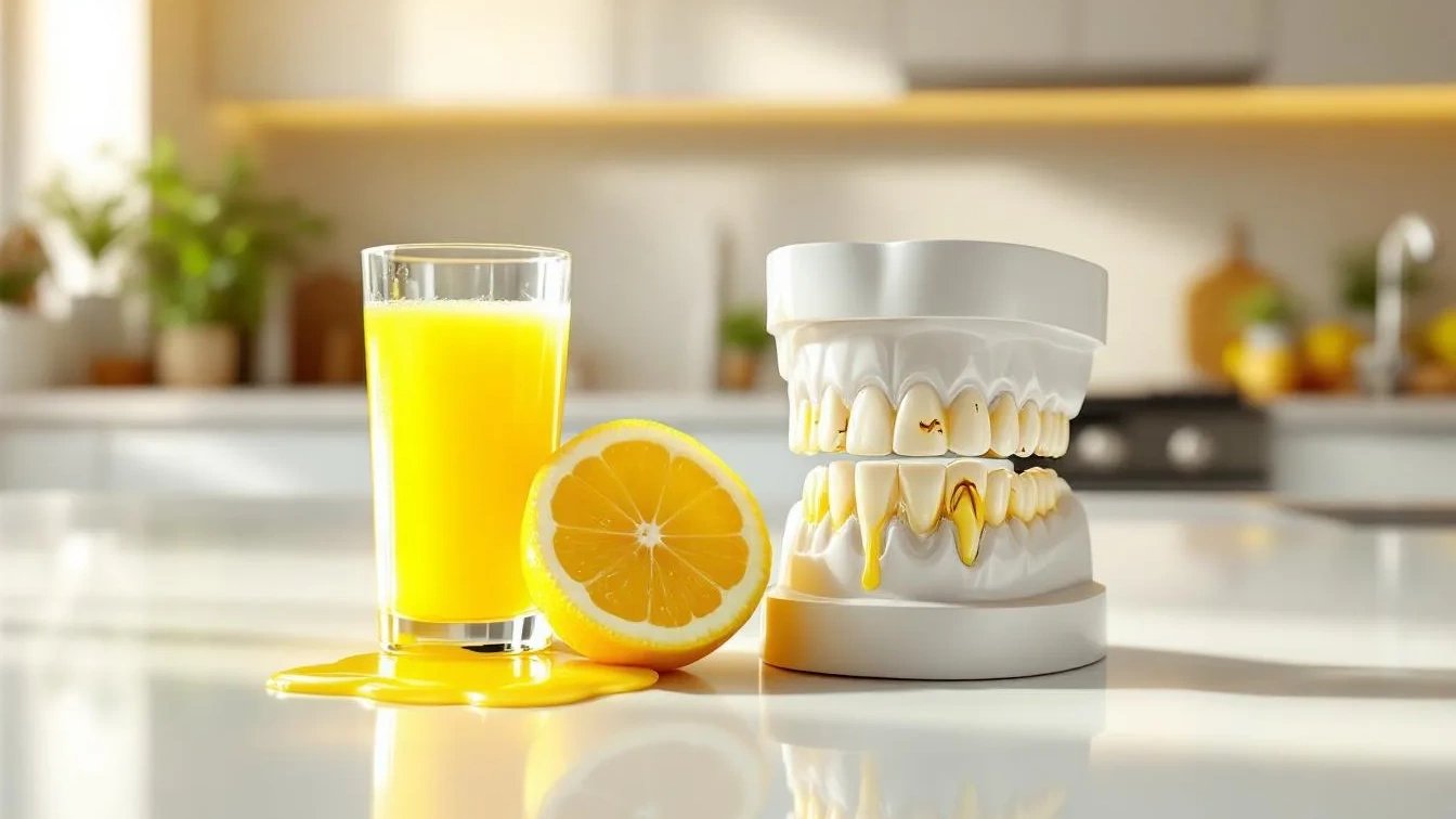 Citroensap drinken op nuchtere maag: tandarts waarschuwt voor blijvende schade