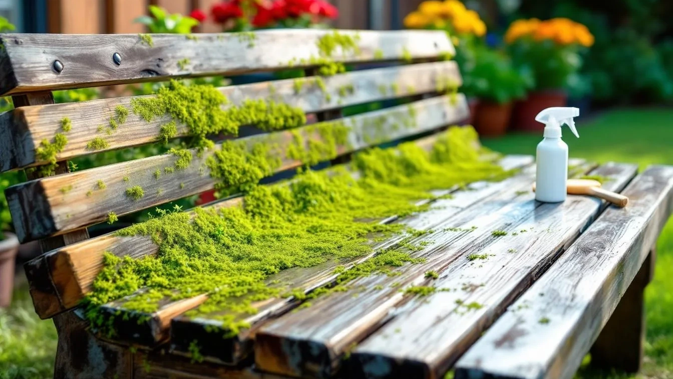 Groene aanslag op tuinmeubels: azijn helpt niet, dit wel