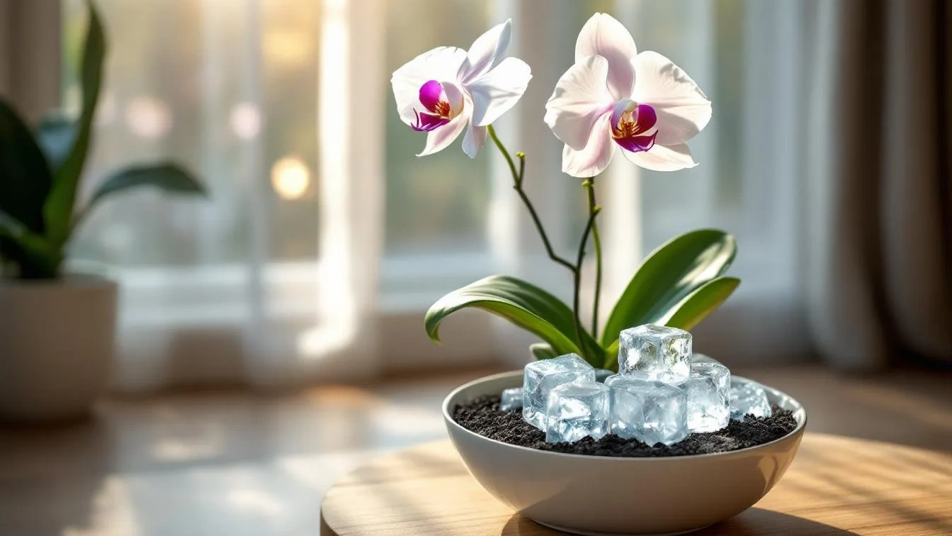 Orchidee water geven met ijsblokjes: waarom experts hiervan gruwen