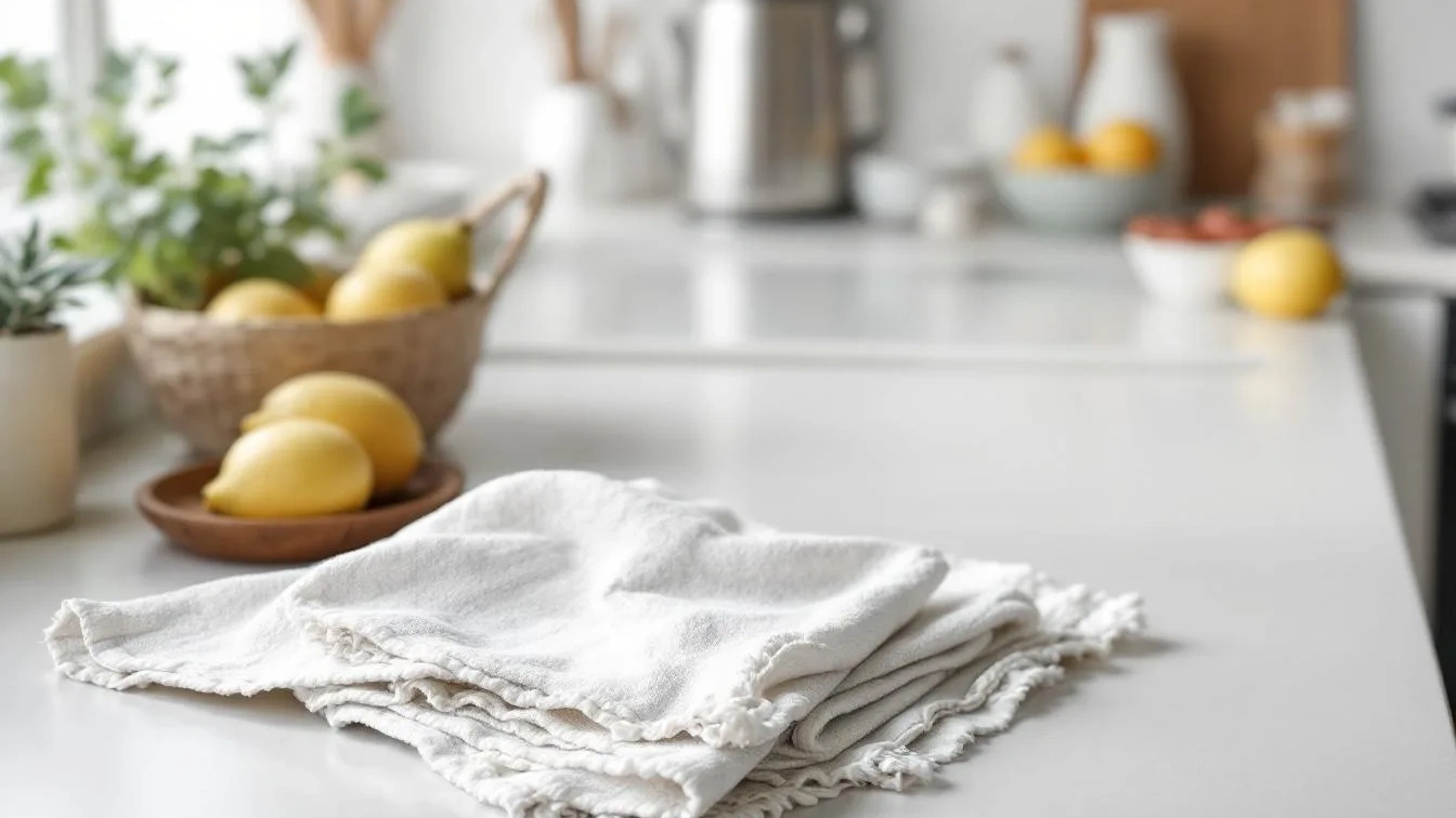 Transformeer een oude handdoek in 5 minuten tot handige keukenbeschermer