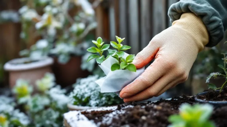 Tuinier deelt het geheime wapen: hoe keukenpapier je planten beschermt tegen de winterkou