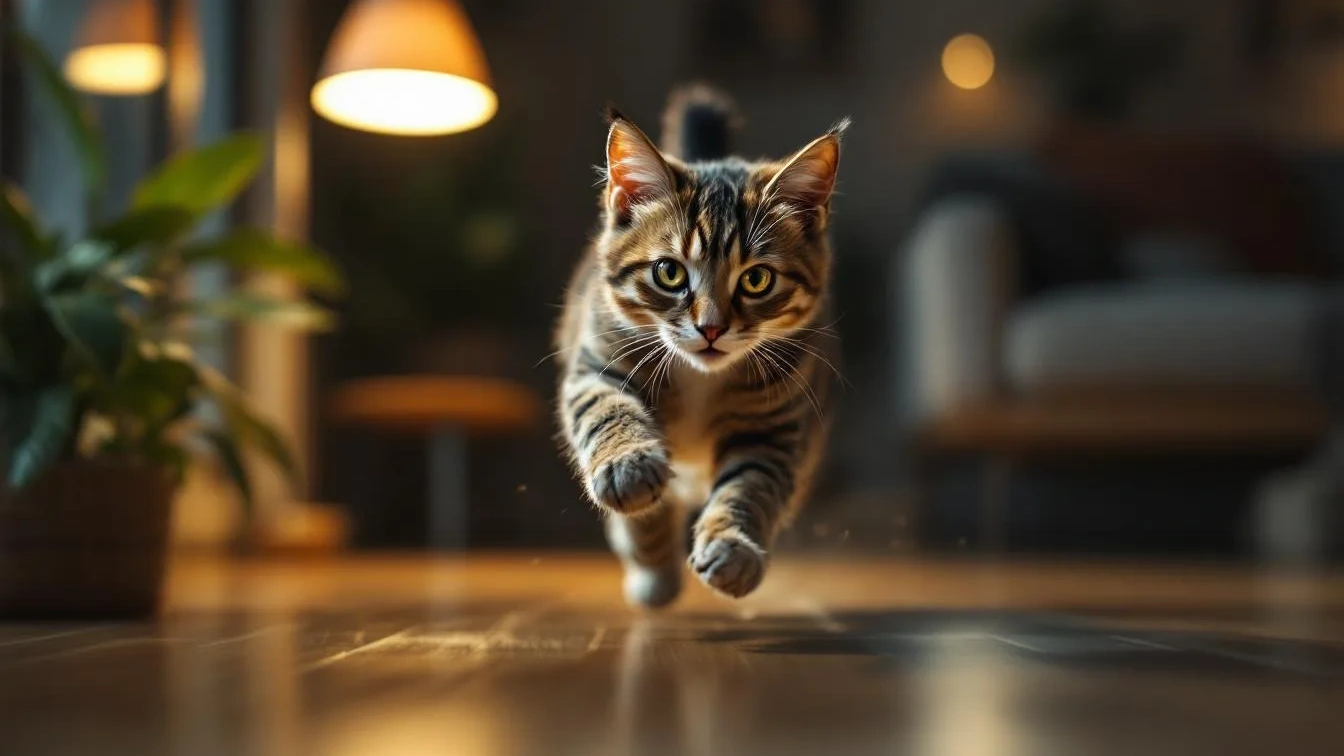 Waarom je kat ’s nachts rent alsof hij gek is: gedragsdeskundige verklaart