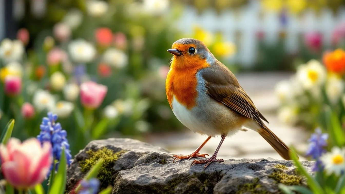 Waarom roodborstjes je soms minutenlang observeren in de tuin